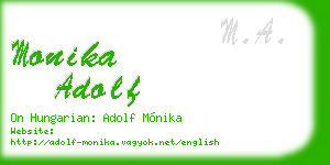 monika adolf business card