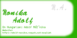 monika adolf business card